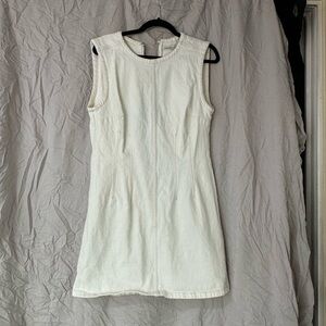 Abercrombie white denim shell dress